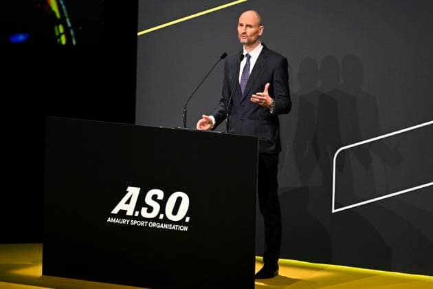 Presentation Tour de France 2026 PARIS, FRANCE - OCTOBER 23 : Amaury Jean-Etienne (FRA) President of ASO picured during the presentation of the 2026 Tour de France for Men and Women at Palais des Congres de Paris on October 23, 2025 in Paris, France, 23 10 2025 Paris France  Copyright: xJanxDexMeuleneirx