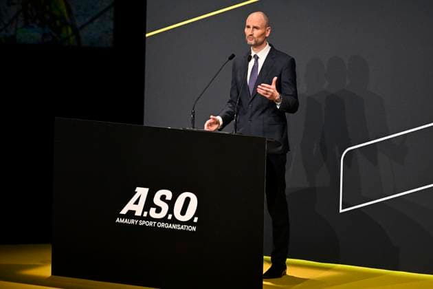 Presentation Tour de France 2026 PARIS, FRANCE - OCTOBER 23 : Amaury Jean-Etienne (FRA) President of ASO picured during the presentation of the 2026 Tour de France for Men and Women at Palais des Congres de Paris on October 23, 2025 in Paris, France, 23 10 2025 Paris France  Copyright: xJanxDexMeuleneirx
