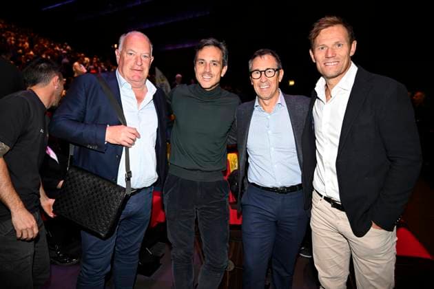 Presentation Tour de France 2026 PARIS, FRANCE - OCTOBER 23 : Hushovd Thor (NOR) General manager of Uno-X Mobility (right) picured during the presentation of the 2026 Tour de France for Men and Women at Palais des Congres de Paris on October 23, 2025 in Paris, France, 23 10 2025 Paris France  Copyright: xJanxDexMeuleneirx
