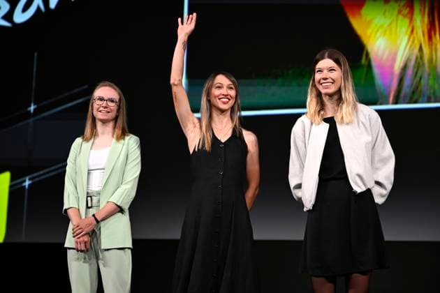 Presentation Tour de France 2026 PARIS, FRANCE - OCTOBER 23 : Niewiadoma Katarzyna (POL) of Canyon SRAM Racing zondacrypto picured during the presentation of the 2026 Tour de France for Men and Women at Palais des Congres de Paris on October 23, 2025 in Paris, France, 23 10 2025 Paris France  Copyright: xJanxDexMeuleneirx