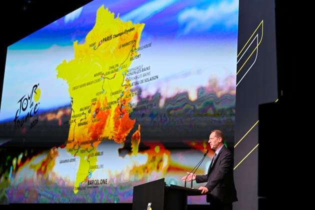 Presentation Tour de France 2026 PARIS, FRANCE - OCTOBER 23 : Prudhomme Christian (FRA) director of ASO pictured during the presentation of the 2026 Tour de France for Men and Women at Palais des Congres de Paris on October 23, 2025 in Paris, France, 23 10 2025 Paris France  Copyright: xJanxDexMeuleneirx
