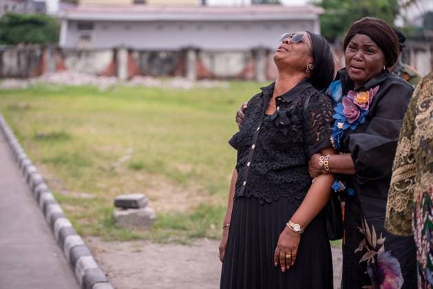 Fußball, Trauerfeier für Roger Lukaku Vater von Romelu und Jordan Lukaku the funeral ceremony of Robert Lukaku, father of Belgian soccer players Romelu and Jordan Lukaku, in Kinshasa, DR Congo, on Thursday 23 October 2025. Roger Lukaku passed away on 28 September at the age of 58 in Kinshasa.  x137693344x