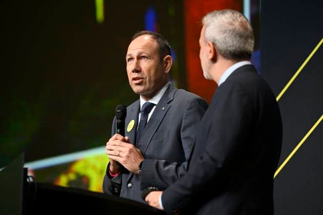 Presentation Tour de France 2026 PARIS, FRANCE - OCTOBER 23 : Bernardo Álvarez Merino, Minister of Sports of Catalonia picured during the presentation of the 2026 Tour de France for Men and Women at Palais des Congres de Paris on October 23, 2025 in Paris, France, 23 10 2025 Paris France  Copyright: xJanxDexMeuleneirx
