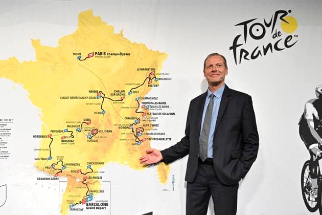 Presentation Tour de France 2026 PARIS, FRANCE - OCTOBER 23 : Prudhomme Christian (FRA) director of ASO pictured during the presentation of the 2026 Tour de France for Men and Women at Palais des Congres de Paris on October 23, 2025 in Paris, France, 23 10 2025 Paris France  Copyright: xJanxDexMeuleneirx