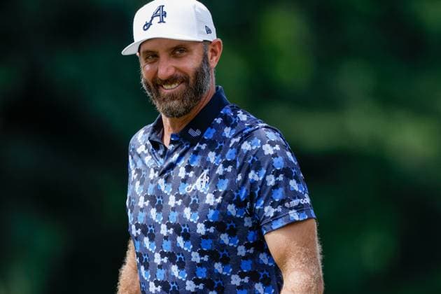 International Series golf in the Philippines Dustin Johnson of the USA reacts during the International Series Philippines in Sta. Elena Golf & Country Club, Laguna, south of Manila, Philippines on October 23, 2025. The tournament will run from October 23 to 26, 2025. LAGUNA PHILIPPINES  Copyright: xMatrixxImages MarkxCristinox