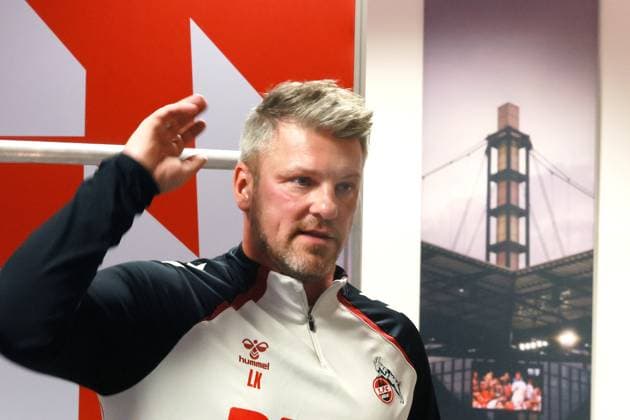 1. FC Köln 1. FC Köln, Pressekonferenz zum Auswärtsspiel in Dortmund, Lukas Kwasniok (1. FC Köln). 23.10.2025, Bild: