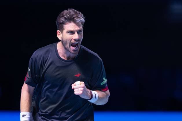 Cameron Norrie (GBR) macht die Faust und jubelt, Jubel, Freude, Emotion Tennis - ERSTE BANK OPEN 2025 - ATP, Tennis Herren 500 - Stadthalle - Wien - - Oesterreich - 23 October 2025. Copyright: xJuergenxHasenkopfx
