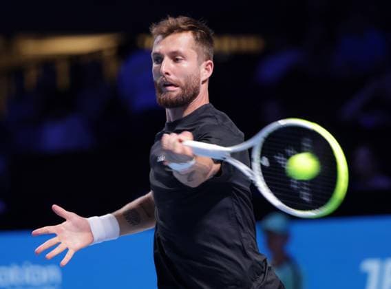 TENNIS - ATP, Tennis Herren Erste Bank Open VIENNA,AUSTRIA,23.OCT.25 - TENNIS - ATP World Tour, Erste Bank Open. Image shows Corentin Moutet (FRA).  GEPAxpictures xWalterxLuger