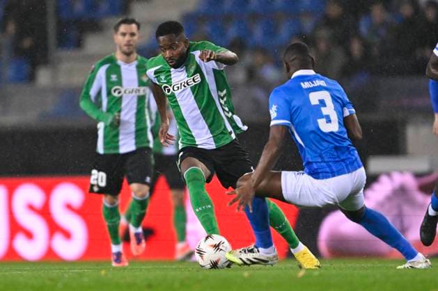 KRC Genk v Real Betis - UEFA Europa League GENK, BELGIUM - OCTOBER 23 : Bakambu Cedric forward of Real Betis during the UEFA Europa League 2025 26 League Phase MD3 match between KRC Genk and Real Betis on October 23, 2025 in Genk, Belgium, 23 10 2025 Genk Belgium  Copyright: xDhax