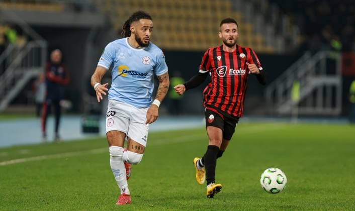 UEFA Europa Conference League Group Phase, Todor Proeski Arena, North Macedonia 23 10 2025 Shkendija vs Shelbourne Shelbourne™s Milan Mbeng Milan Mbeng 23 10 2025  Copyright: x INPHOx 0B1A7882