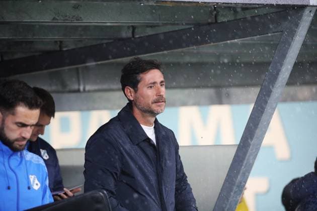 HNK Rijeka v AC Sparta Praha: UEFA Conference League Head Coach of HNk Rijeka Victor Sanchez looks on during the UEFA Conference League group phase matchday 2 between HNK Rijeka and AC Sparta Praha at HNK Rijeka Stadium on October 23, 2025. in Rijeka, Croatia.  GoranxKovacic PIXSELL