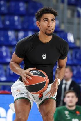 October 23, 2025, Barcelona, Barcelona, Spain: Maodo Lo of Zalgiris Kaunas warms up during the Turkish Airlines Euroleague 2025 26 League Phase MD6 match played between FC Barcelona, Barca and Zalgiris Kaunas at Palau Blaugrana on October 23, 2025 in Barcelona, Spain. Barcelona Spain - ZUMAa181 20251023_zaa_a181_060 Copyright: xJavierxBorregox