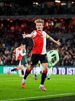UEFA Europa League: Feyenoord v Panathinaikos F.C. Rotterdam - Sem Steijn of Feyenoord during the third match of the UEFA Europa League 2025 2026. The match is set between Feyenoord and Panathinaikos F.C. at Stadion Feijenoord De Kuip on 23 October 2025 in Rotterdam, The Netherlands. Copyright: xTomxBodex