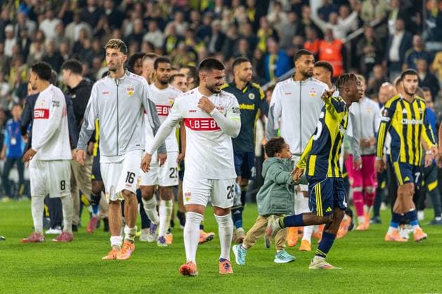 Istanbul , Europa League Fenerbahce Istanbul vs. VfB Stuttgart , Enttäuschung VfB , Deniz Undav