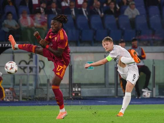 October 23, 2025, Roma, Roma, Italia: Lukas Cerv (FC Viktoria Plzen) During the 2025 26 Europa League football match between Roma and Viktoria Plzen on October 23, 2025, at the Stadio Olimpico in Rome..Photo: Roma Italia - ZUMAs236 20251023_aap_s236_030 Copyright: xFabioxSassox