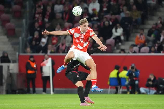 Nelson Weiper (1. FSV Mainz 05, 44) - 23.10.2025 1. FSV Mainz 05 vs. Zrinjski Mostar, MEWA Arena, Europa Conference League