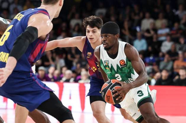 October 23, 2025, Barcelona, Barcelona, Spain: Sylvain Francisco of Zalgiris Kaunas in action during the Turkish Airlines Euroleague 2025 26 League Phase MD6 match played between FC Barcelona, Barca and Zalgiris Kaunas at Palau Blaugrana on October 23, 2025 in Barcelona, Spain. Barcelona Spain - ZUMAa181 20251023_zaa_a181_099 Copyright: xJavierxBorregox