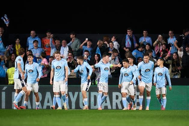 ESP: RC Celta de Vigo - OGC Nice UEFA Europa League. Matchday 3. Iago Aspas of RC Celta celebrates after scoring goal during the UEFA Europa League match, between RC Celta de Vigo and OGC Nice, Matchday 3, Balaidos Stadium on October 23, 2025 in Vigo, Spain. kpng Copyright: xPedroxMinax xPRESSINx PM_2501023_CEL_NIC_2526_007