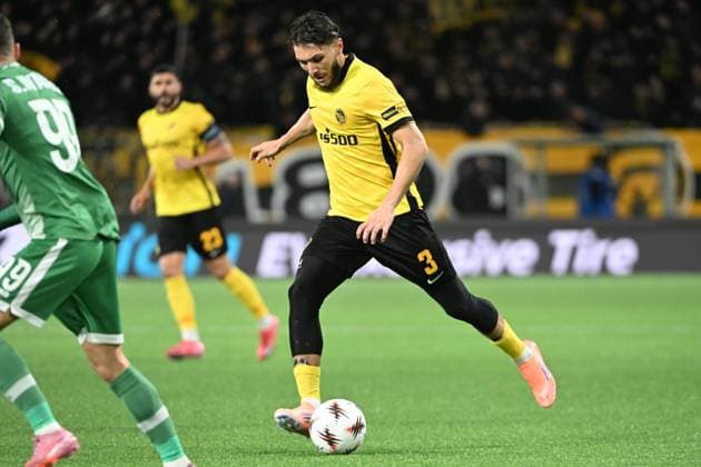 BERN, SWITZERLAND - OCTOBER 23: Jaouen Hadjam of Young Boys in action during the UEFA Europa League 2025 26 League Phase MD3 match between BSC Young Boys and PFC Ludogorets 1945 at Stadion Wankdorf on October 23, 2025 in Bern, Switzerland. Bern Stadion Wankdorf Bern Switzerland Copyright: xJustPictures.ch ManuelxWinterbergerx jp-en-EuSpIm-MWI_4276