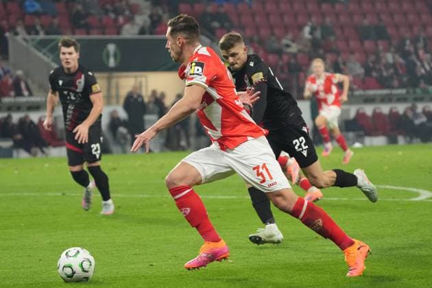 Dominik Kohr (1. FSV Mainz 05, 31) - 23.10.2025 1. FSV Mainz 05 vs. Zrinjski Mostar, MEWA Arena, Europa Conference League