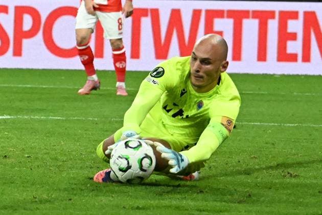 23.10.2025, xsltx, Fussball UEFA Conference League, FSV Mainz 05 - HSK Zrinjski Mostar v.l. Goran Karacic (HSK Zrinjski Mostar) (DFL DFB REGULATIONS PROHIBIT ANY USE OF PHOTOGRAPHS as IMAGE SEQUENCES and or QUASI-VIDEO) Mainz