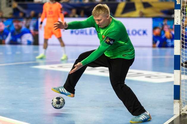 EHF Champions League - Orlen Wisla Plock v FC Barcelona, Barca Emil Nielsen during the match EHF Champions League Men match between Orlen Wisla Plock and FC Barcelona in Plock, Poland on October 23, 2025.NO SALES POLAND Plock Poland  Copyright: xAndrzejxIwanczukx originalFilename:iwanczuk-ehfchamp251023_np37b.jpg