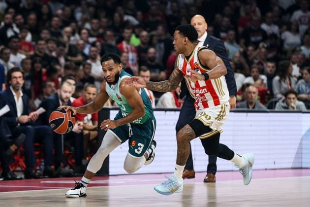 KK Crvena zvezda v Saski Baskonia - EuroLeague BELGRADE, SERBIA - OCTOBER 23: Yago Santos of KK Crvena zvezda in action during Turkish Airlines EuroLeague basketball match between KK Crvena zvezda and Saski Baskonia at the Belgrade Arena in Belgrade, Serbia on October 23, 2025. Filip Stevanovic Anadolu Belgrade Serbia. Editorial use only. Please get in touch for any other usage.  Copyright: x2025xAnadoluxFilipxStevanovicx