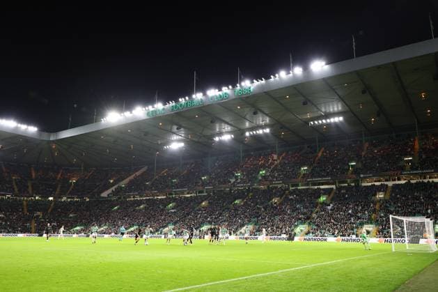 SOCCER - UEFA EL, Celtic vs Sturm GLASGOW,SCOTLAND,23.OCT.25 - SOCCER - UEFA Europa League, Celtic Glasgow vs SK Sturm Graz. Image shows overview of Celtic Park.  GEPAxpictures xChrisxBauer