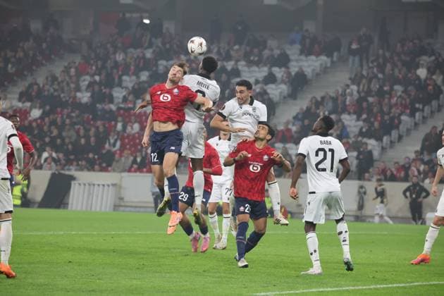 FOOTBALL : LOSC Lille vs PAOK FC - UEFA Europa League - 23 10 2025 Action du LOSC lors du match LOSC Lille vs PAOK FC, UEFA Europa League phase de ligue, Decathlon Arena stade Pierre Mauroy, le 23 octobre 2025 - photo Laurent Sanson PsnewZ  Copyright: xLaurentxSANSONx xPsnewZx