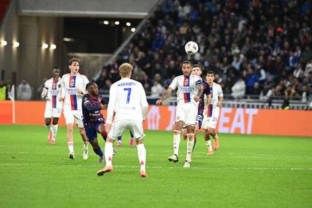 Football : Olympique Lyon v FC Bale -UEFA Europa ligue Corentin TOLISSO of Lyon during the UEFA Europa League match between Lyon and FC Bale at Groupama Stadium Decines Charpieu Lyon on October 23, 2025 , France  Copyright: xALLILI_MOURADx