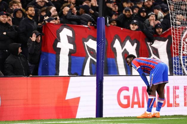 Crystal Palace v AEK Larnaca 23 October 2025, London - UEFA Conference League - League Stage - Crystal Palace v AEK Larnaca - Eddie Nketiah of Crystal Palace reacts - Photo: Jacques Feeney Offside. London UK Copyright: xJacquesxFeeneyx xOffsidexOffside