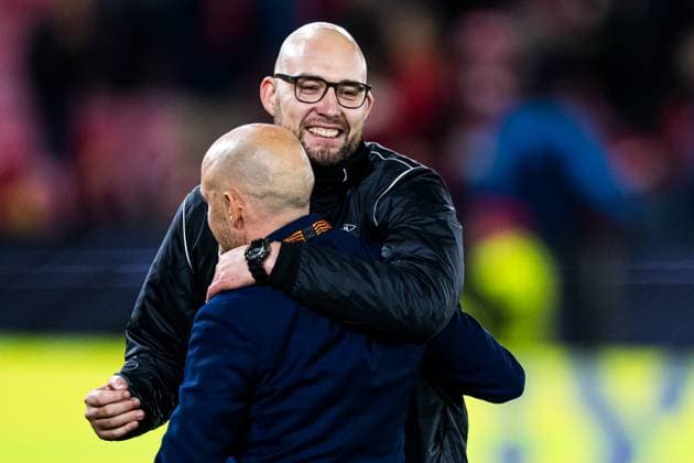 251023 Assistent coach Jonathan Hartmann of Brann after the UEFA Europa League football match between Brann and Rangers on October 23, 2025 in Bergen. Photo: Marius Simensen BILDBYRAN COP 238 MM0046 bbeng brann football fotball fotboll rangers soccer uefa europa league Copyright: MARIUSxSIMENSEN BB251023ZF052