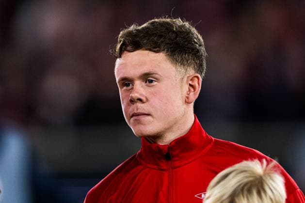 251023 Eggert Aron Gudmundsson of Brann ahead of the UEFA Europa League football match between Brann and Rangers on October 23, 2025 in Bergen. Photo: Marius Simensen BILDBYRAN COP 238 MM0046 bbeng brann football fotball fotboll rangers soccer uefa europa league Copyright: MARIUSxSIMENSEN BB251023ZO048