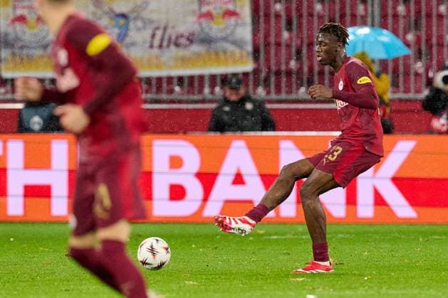 Salzburg, Österreich 23. Oktober 2025: Europa League - 2025 2026 - RB Salzburg vs. Frencvaros Budapest Im Bild: Joane Gadou (RB) Red Bull Arena