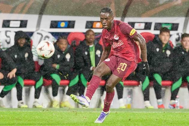 Salzburg, Österreich 23. Oktober 2025: Europa League - 2025 2026 - RB Salzburg vs. Frencvaros Budapest Im Bild: Edmund Baidoo (RB) Red Bull Arena