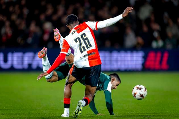 SC Feyenoord Rotterdam defender Givairo Read during the match SC Feyenoord Rotterdam vs Panathinaikos FC at the Stadium De Kuip for the Europa League - League phase - Matchday 3 season 2025-2026 in ROTTERDAM, Netherlands on 23 oktober 2025, (photo by Marcel van Dorst EYE4images DeFodi Images) SC Feyenoord Rotterdam defender Givairo Read during the match SC Feyenoord Rotterdam vs Panathinaikos FC at the Stadium De Kuip for the Europa League League phase Matchday 3 season 2025 2026 in ROTTERDAM, Netherlands on 23 oktober 2025, photo by Marcel van Dorst EYE4images DeFodi Images