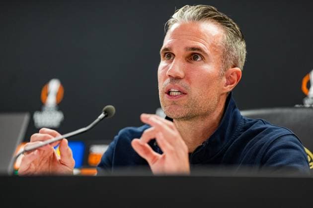 UEFA Europa League: Feyenoord v Panathinaikos F.C. Rotterdam - Coach Robin van Persie of Feyenoord Rotterdam during the third match of the UEFA Europa League 2025 2026. The match is set between Feyenoord and Panathinaikos F.C. at Stadion Feijenoord De Kuip on 23 October 2025 in Rotterdam, The Netherlands. Copyright: xYannickxVerhoevenx