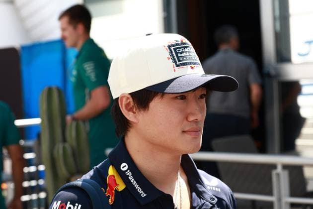 Formula 1 Grand Prix of Mexico - Previews MEXICO CITY, MEXICO - OCTOBER 23: Yuki Tsunoda of Red Bull Racing (L) walks in the paddock ahead of the F1 GP of Mexico, at Autodromo Hermanos Rodriguez, in Mexico City, Mexico on October 23, 2025. Daniel Cardenas Anadolu Mexico City Mexico. Editorial use only. Please get in touch for any other usage.  Copyright: x2025xAnadoluxDanielxCardenasx