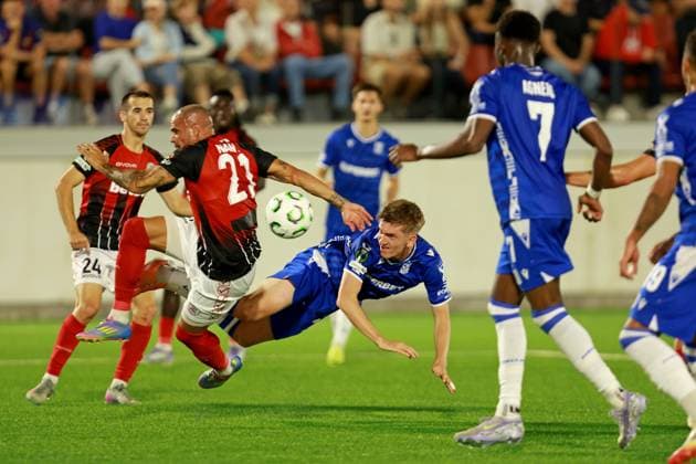 2025.10.23 Gibraltar Pilka nozna , UEFA Liga Konferencji sezon 2025 26 Lincoln Red Imps - Lech Poznan N z Toni Kolega, Nano, Gisli Thordarson Foto Henryk Lipinski PressFocus 2025.10.23 Gibraltar Football , UEFA Conference League , 2025 2026 season Lincoln Red Imps - Lech Poznan Toni Kolega, Nano, Gisli Thordarson Credit: Henryk Lipinski PressFocus NEWSPIX.PL --- newspix.pl 