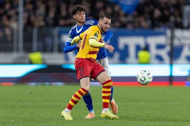2025.10.23 Strasbourg Liga Konferencji UEFA kolejka 2 sezon 2025 2026 Racing Strasbourg - Jagiellonia Bialystok Nz Jesus Imaz Foto Sathire KELPA ArenaAkcji 2025.10.23 Strasbourg football UEFA Conference League round 2 season 2025 2026 match Racing Strasbourg - Jagiellonia Bialystok Credit: Sathire KELPA ArenaAkcji NEWSPIX.PL --- newspix.pl 