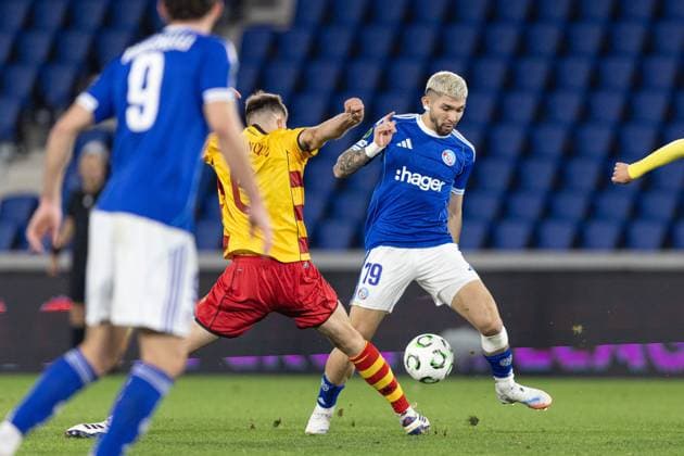 2025.10.23 Strasbourg Liga Konferencji UEFA kolejka 2 sezon 2025 2026 Racing Strasbourg - Jagiellonia Bialystok Nz Julio Enciso Foto Sathire KELPA ArenaAkcji 2025.10.23 Strasbourg football UEFA Conference League round 2 season 2025 2026 match Racing Strasbourg - Jagiellonia Bialystok Credit: Sathire KELPA ArenaAkcji NEWSPIX.PL --- newspix.pl 