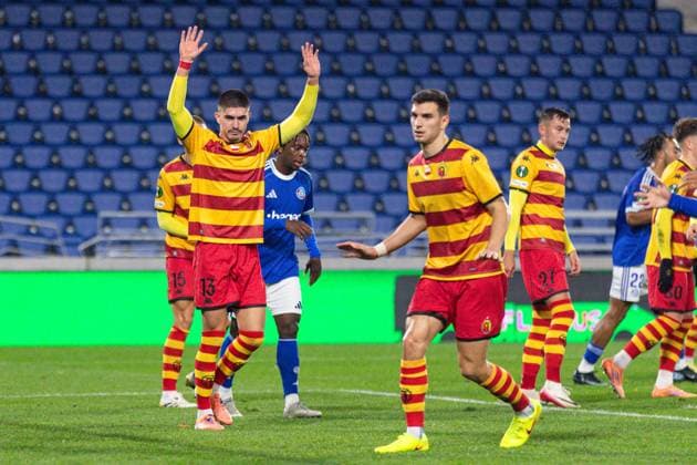 2025.10.23 Strasbourg Liga Konferencji UEFA kolejka 2 sezon 2025 2026 Racing Strasbourg - Jagiellonia Bialystok Nz Bernardo Vital Foto Sathire KELPA ArenaAkcji 2025.10.23 Strasbourg football UEFA Conference League round 2 season 2025 2026 match Racing Strasbourg - Jagiellonia Bialystok Credit: Sathire KELPA ArenaAkcji NEWSPIX.PL --- newspix.pl 