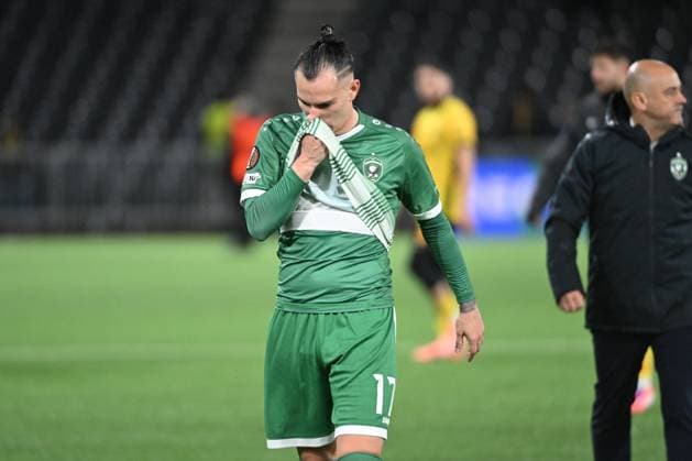 BERN, SWITZERLAND - OCTOBER 23: Son of Ludogorets is is disappointed after the defeat during the UEFA Europa League 2025 26 League Phase MD3 match between BSC Young Boys and PFC Ludogorets 1945 at Stadion Wankdorf on October 23, 2025 in Bern, Switzerland. Bern Stadion Wankdorf Bern Switzerland Copyright: xJustPictures.ch ManuelxWinterbergerx jp-en-EuSpIm-MWI_4470