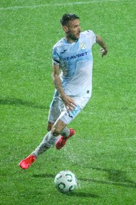 HNK Rijeka v AC Sparta Praha: UEFA Conference League Duje Cop of HNK Rijeka runs with the ball during the UEFA Conference League group phase matchday 2 between HNK Rijeka and AC Sparta Praha at HNK Rijeka Stadium on October 23, 2025. in Rijeka, Croatia.  NelxPavletic PIXSELL