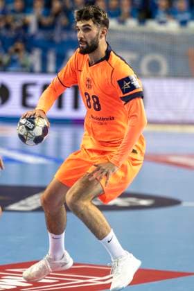 EHF Champions League - Orlen Wisla Plock v FC Barcelona, Barca Petar Cikusa Jelicic during the match EHF Champions League Men match between Orlen Wisla Plock and FC Barcelona in Plock, Poland on October 24, 2025.NO SALES POLAND Plock Poland  Copyright: xAndrzejxIwanczukx originalFilename:iwanczuk-ehfchamp251024_npKQn.jpg