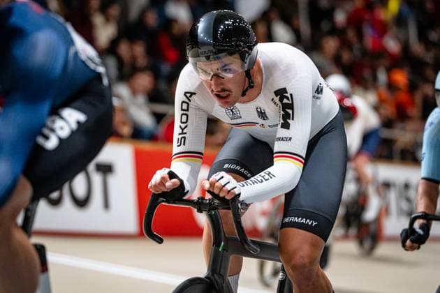 AUGENSTEIN Moritz: UCI Track cycling, Rad, Radsport, Bahnrad, Bahn World Championships 2025 AUGENSTEIN Moritz ( GER ) Germany Querformat - quer - horizontal - Landscape - Event Veranstaltung: UCI Track Cycling World Championships 2025 - Category Kategorie: Cycling - Track Cycling World Championships - Elite Men - Location Ort: South America Chile - Santiago de Chile - Velodromo Parque Penalolen Instituto - Discipline: Scratch Race - Distance: 10 km - Date Datum: 23.10.2025 Thursday Day 2 -