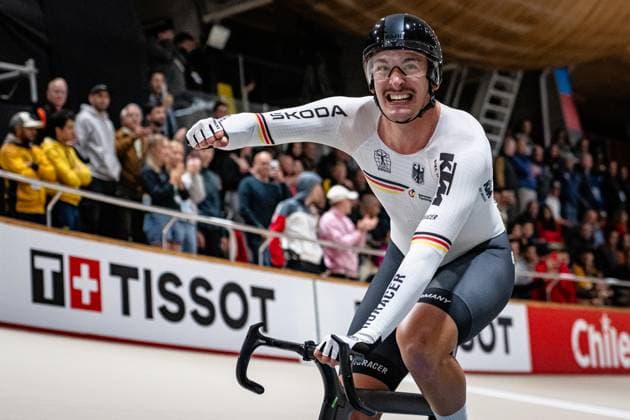 AUGENSTEIN Moritz: UCI Track cycling, Rad, Radsport, Bahnrad, Bahn World Championships 2025 AUGENSTEIN Moritz ( GER ) Germany Querformat - quer - horizontal - Landscape - Event Veranstaltung: UCI Track Cycling World Championships 2025 - Category Kategorie: Cycling - Track Cycling World Championships - Elite Men - Location Ort: South America Chile - Santiago de Chile - Velodromo Parque Penalolen Instituto - Discipline: Scratch Race - Distance: 10 km - Date Datum: 23.10.2025 Thursday Day 2 - *** AUGENSTEIN Moritz UCI Track Cycling World Championships 2025 AUGENSTEIN Moritz GER Germany Landscape horizontal Landscape Event Event UCI Track Cycling World Championships 2025 Category Category Cycling Track Cycling World Championships Elite Men Location Place South America Chile Santiago de Chile Velodromo Parque Penalolen Instituto Discipline Scratch Race Distance 10 km Date Date 23 10 2025 Thursday Day 2