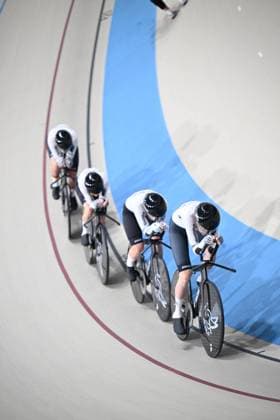 23-10-2025 World Championships Elite Women Track; Giornata 02; 2025, Germany; Brautigam, Messane; Brausse, Franziska; Klein, Lisa; Sussemilch, Laura; Santiago Del Cile - Velodromo Penalolen; 