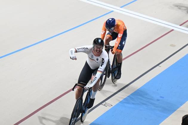 23-10-2025 World Championships Elite Track; Giornata 02; 2025, Germany; 2025, Olanda; Augenstein, Moritz; Dorenbos, Yanne; Santiago Del Cile - Velodromo Penalolen; 