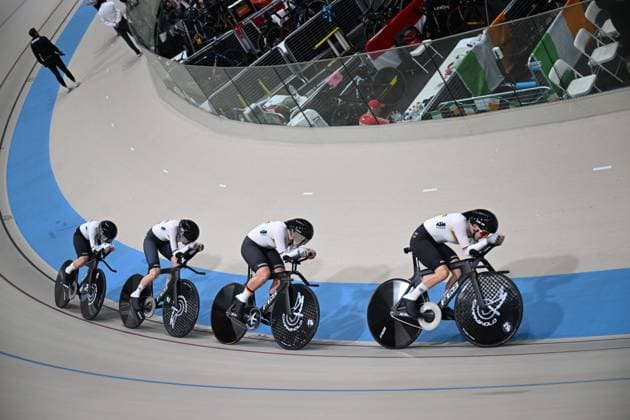 23-10-2025 World Championships Elite Women Track; Giornata 02; 2025, Germany; Brautigam, Messane; Brausse, Franziska; Klein, Lisa; Sussemilch, Laura; Santiago Del Cile - Velodromo Penalolen; 